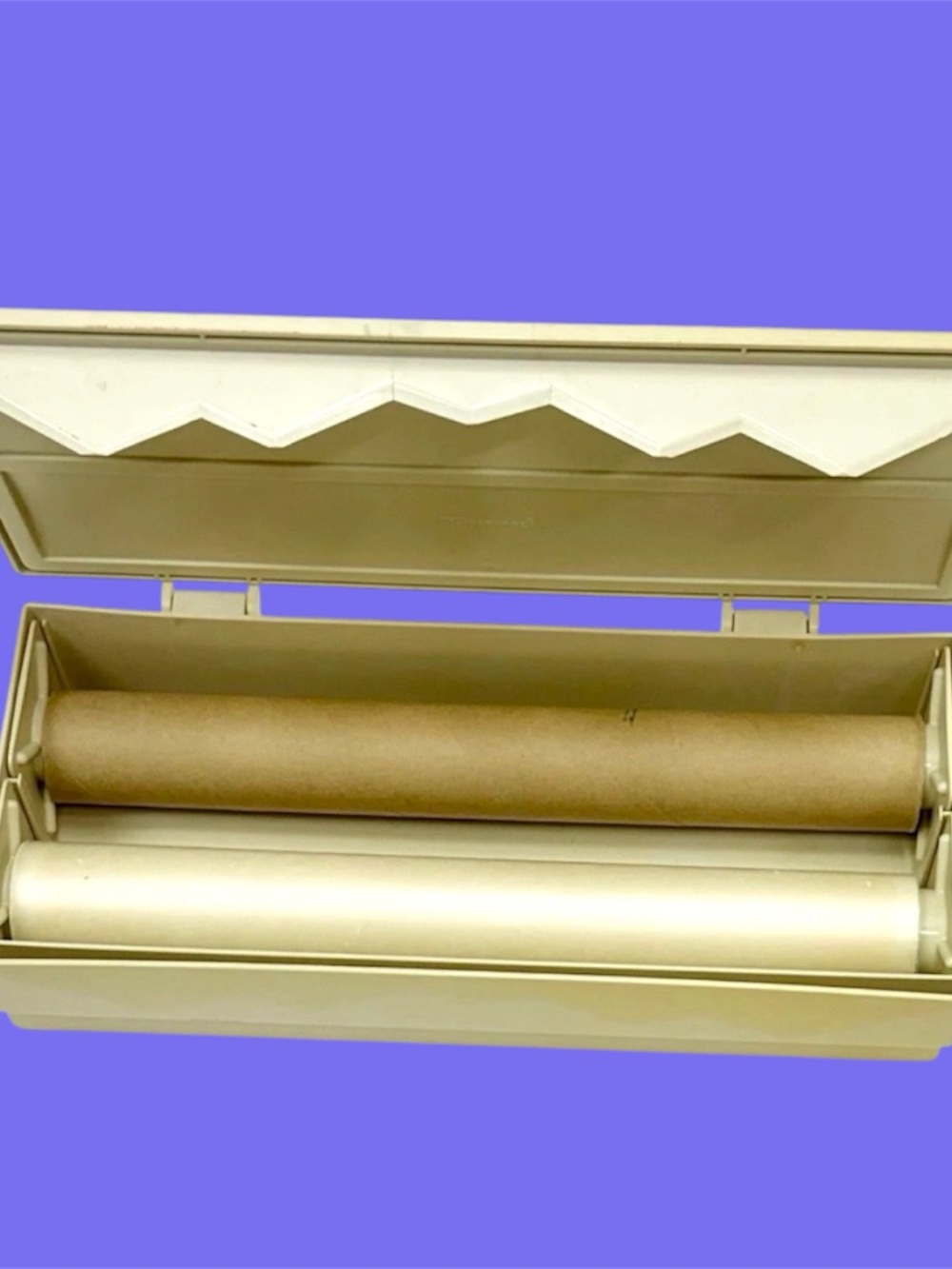 Vintage Tupperware Wax Paper & Aluminum Foil Holder/Wall Dispenser